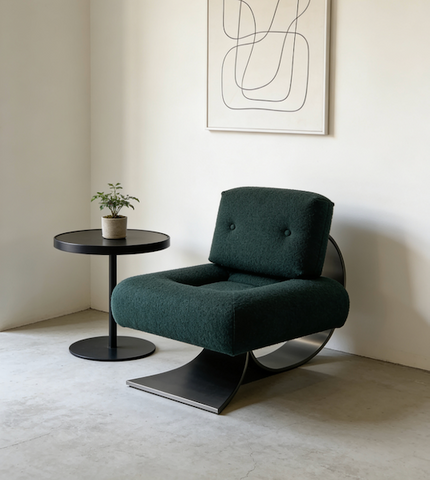 Silla decorativa de acero inoxidable 