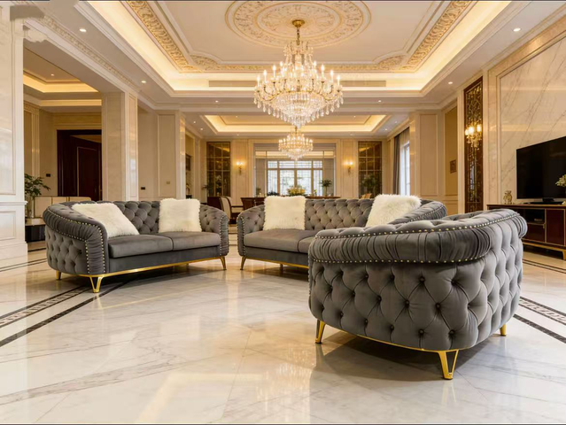 Sofá de lujo moderno 